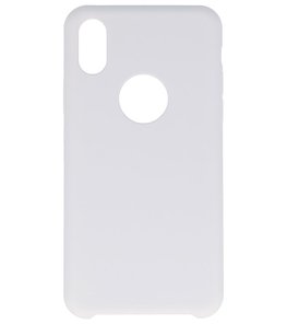 Hoesje voor Apple iPhone X Premium TPU back case Wit