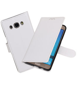 Wit Portemonnee booktype Hoesje voor Samsung Galaxy J7 2017 / Pro Wit Portemonnee booktype Hoesje voor Samsung Galaxy J7 2017 / Pro