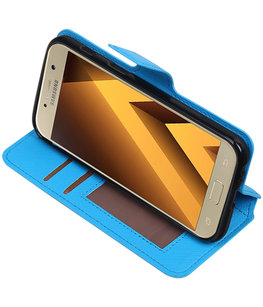 Blauw Hoesje voor Samsung Galaxy A3 2017 TPU wallet case booktype HM Book