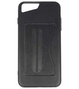 Hoesje voor Apple iPhone 7 Plus / 8 Plus Stand TPU back case Zwart