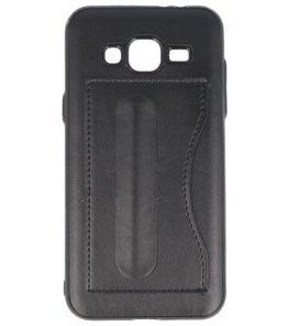 Hoesje voor Samsung Galaxy J3 2016 Stand TPU back case Zwart Hoesje voor Samsung Galaxy J3 2016 Stand TPU back case Zwart