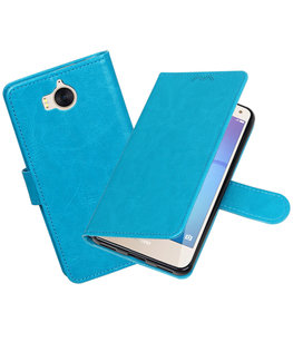 Turquoise Portemonnee booktype Hoesje voor Huawei Y5 2017 / Y6 2017 Turquoise Portemonnee booktype Hoesje voor Huawei Y5 2017 / Y6 2017