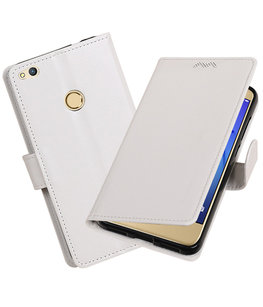 Wit Portemonnee booktype Hoesje voor Huawei P8 Lite 2017 / P9 Lite 2017 Wit Portemonnee booktype Hoesje voor Huawei P8 Lite 2017 / P9 Lite 2017