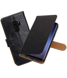 Hoesje voor Samsung Galaxy S9 Plus Pull-Up booktype zwart