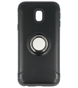 Hoesje voor Samsung Galaxy J3 2017 Pantser TPU met Ringhouder Zwart Hoesje voor Samsung Galaxy J3 2017 Pantser TPU met Ringhouder Zwart
