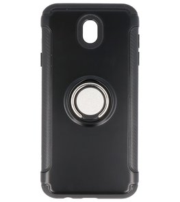 Hoesje voor Samsung Galaxy J7 2017 / Pro Pantser TPU met Ringhouder Zwart Hoesje voor Samsung Galaxy J7 2017 / Pro Pantser TPU met Ringhouder Zwart