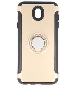 Hoesje voor Samsung Galaxy J7 2017 / Pro Pantser TPU met Ringhouder Goud Hoesje voor Samsung Galaxy J7 2017 / Pro Pantser TPU met Ringhouder Goud
