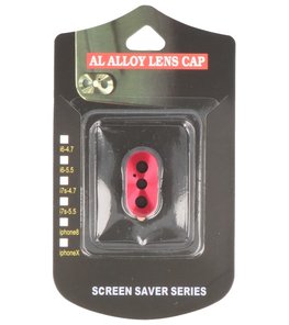 Hoesje voor Apple iPhone X camera lens cover Rood