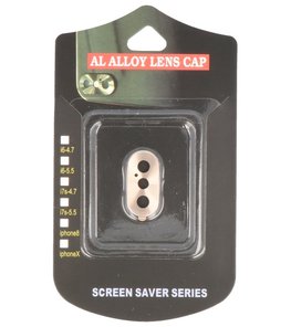 Hoesje voor Apple iPhone X camera lens cover Goud