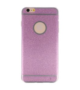 Hoesje voor Apple iPhone 6 / 6s Plus Bling TPU back case Hotpink