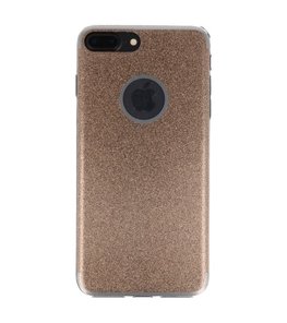 Hoesje voor Apple iPhone 7 / 8 Plus Bling TPU back case Goud