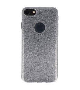 Hoesje voor Apple iPhone 7 / 8 Bling TPU back case Zilver Hoesje voor Apple iPhone 7 / 8 Bling TPU back case Zilver