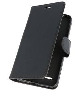 Zwart Wallet Case Hoesje voor LG K8 2018 Zwart Wallet Case Hoesje voor LG K8 2018