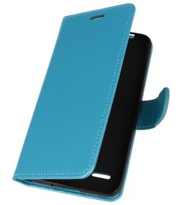 Turquoise Wallet Case Hoesje voor LG K8 2018 Turquoise Wallet Case Hoesje voor LG K8 2018