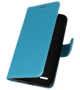 Turquoise Wallet Case Hoesje voor LG K10 2018 Turquoise Wallet Case Hoesje voor LG K10 2018