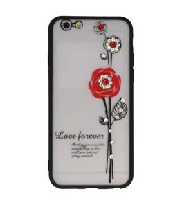 Rood Love Forever back case Hoesje voor Apple iPhone 6 / 6s Rood Love Forever back case Hoesje voor Apple iPhone 6 / 6s