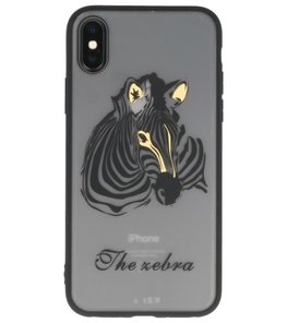 Zebra TPU backcase cover Hoesje voor Apple iPhone X Zebra TPU backcase cover Hoesje voor Apple iPhone X