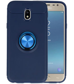 Navy Zacht TPU met Ringhouder hoesje voor Samsung Galaxy J3 2017 Navy Zacht TPU met Ringhouder hoesje voor Samsung Galaxy J3 2017