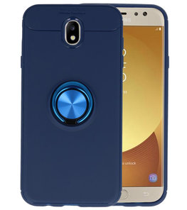 Navy Zacht TPU met Ringhouder hoesje voor Samsung Galaxy J7 2017 / Pro Navy Zacht TPU met Ringhouder hoesje voor Samsung Galaxy J7 2017 / Pro