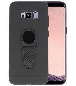 Zwart Magneet Stand Case hoesje voor Samsung Galaxy S8 Plus