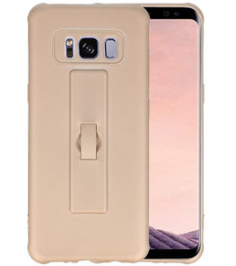 Goud Carbon serie Zacht Case hoesje voor Samsung Galaxy S8