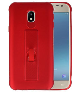 Rood Carbon serie Zacht Case hoesje voor Samsung Galaxy J3 2017 Rood Carbon serie Zacht Case hoesje voor Samsung Galaxy J3 2017