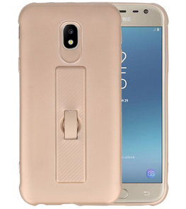 Goud Carbon serie Zacht Case hoesje voor Samsung Galaxy J3 2017 Goud Carbon serie Zacht Case hoesje voor Samsung Galaxy J3 2017