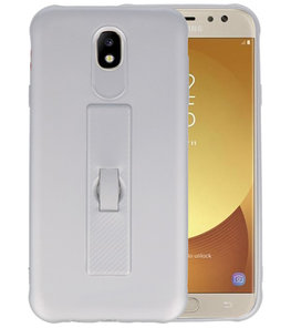 Zilver Carbon serie Zacht Case hoesje voor Samsung Galaxy J7 2017 / Pro Zilver Carbon serie Zacht Case hoesje voor Samsung Galaxy J7 2017 / Pro