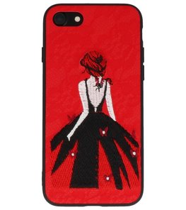 Rood Chinees Borduurwerk TPU back case hoesje voor Apple iPhone 7 / 8 Rood Chinees Borduurwerk TPU back case hoesje voor Apple iPhone 7 / 8