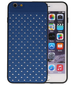 Blauw Diamand Geweven hard case hoesje voor Apple iPhone 6 Plus / 6s Plus