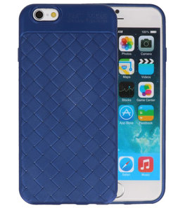 Blauw Geweven TPU case hoesje voor Apple iPhone 6 / 6s Blauw Geweven TPU case hoesje voor Apple iPhone 6 / 6s