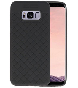 Zwart Geweven TPU case hoesje voor Samsung Galaxy S8