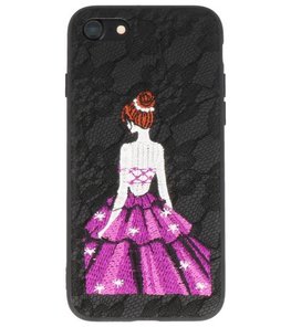 Zwart Chinees Borduurwerk TPU back case hoesje voor Apple iPhone 7 / 8 Zwart Chinees Borduurwerk TPU back case hoesje voor Apple iPhone 7 / 8