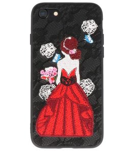 Zwart Chinees Borduurwerk TPU back case hoesje voor Apple iPhone 7 / 8 Zwart Chinees Borduurwerk TPU back case hoesje voor Apple iPhone 7 / 8