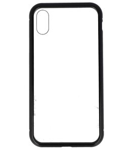Zwart Transparant Magnetisch Back Cover Hoesje voor Apple iPhone X Zwart Transparant Magnetisch Back Cover Hoesje voor Apple iPhone X