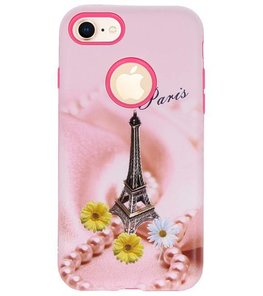 Paris 3D Print Hard Case voor Apple iPhone 7 / 8 Paris 3D Print Hard Case voor Apple iPhone 7 / 8