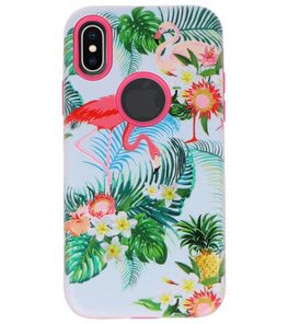 Flamingo 3D Print Hard Case voor Apple iPhone X Flamingo 3D Print Hard Case voor Apple iPhone X