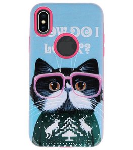 I Look 3D Print Hard Case voor Apple iPhone X I Look 3D Print Hard Case voor Apple iPhone X