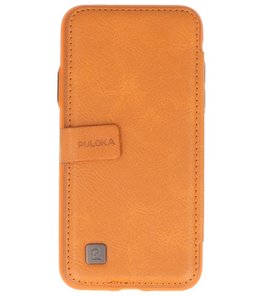 Bruin Back Cover Book Design Hoesje voor iPhone X Bruin Back Cover Book Design Hoesje voor iPhone X