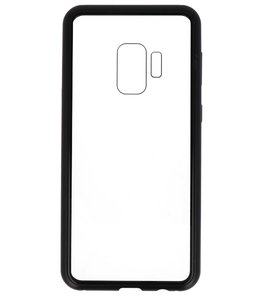 Zwart Transparant Magnetisch Back Cover Hoesje voor Samsung Galaxy S9