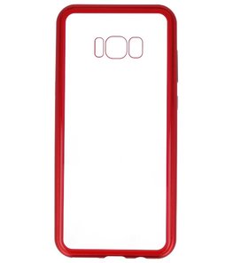 Rood Transparant Magnetisch Back Cover Hoesje voor Samsung Galaxy S8 Plus