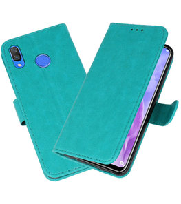Groen Bookstyle Wallet Cases Hoesje voor Huawei Nova 3 Groen Bookstyle Wallet Cases Hoesje voor Huawei Nova 3