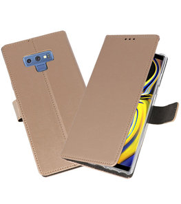 Goud Wallet Cases Hoesje voor Samsung Galaxy Note 9 Goud Wallet Cases Hoesje voor Samsung Galaxy Note 9