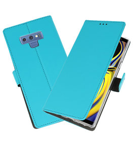 Blauw Wallet Cases Hoesje voor Samsung Galaxy Note 9 Blauw Wallet Cases Hoesje voor Samsung Galaxy Note 9
