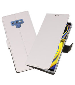 Wit Wallet Cases Hoesje voor Samsung Galaxy Note 9 Wit Wallet Cases Hoesje voor Samsung Galaxy Note 9
