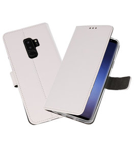 Wit Bookstyle Wallet Cases Hoesje voor Samsung Galaxy S9 Plus