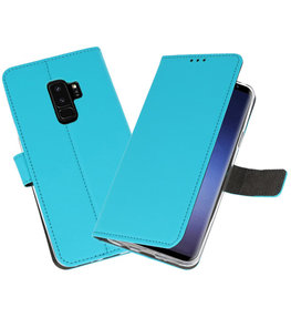 Blauw Wallet Cases Hoesje voor Samsung Galaxy S9 Plus