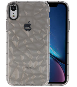Grijs Geometric Style Siliconen Hoesjes voor iPhone XR