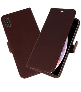 Rico Vitello Mocca Echt Leder Hoesje voor iPhone XS Max Rico Vitello Mocca Echt Leder Hoesje voor iPhone XS Max