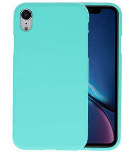 Color TPU Hoesje voor iPhone XR Turquoise